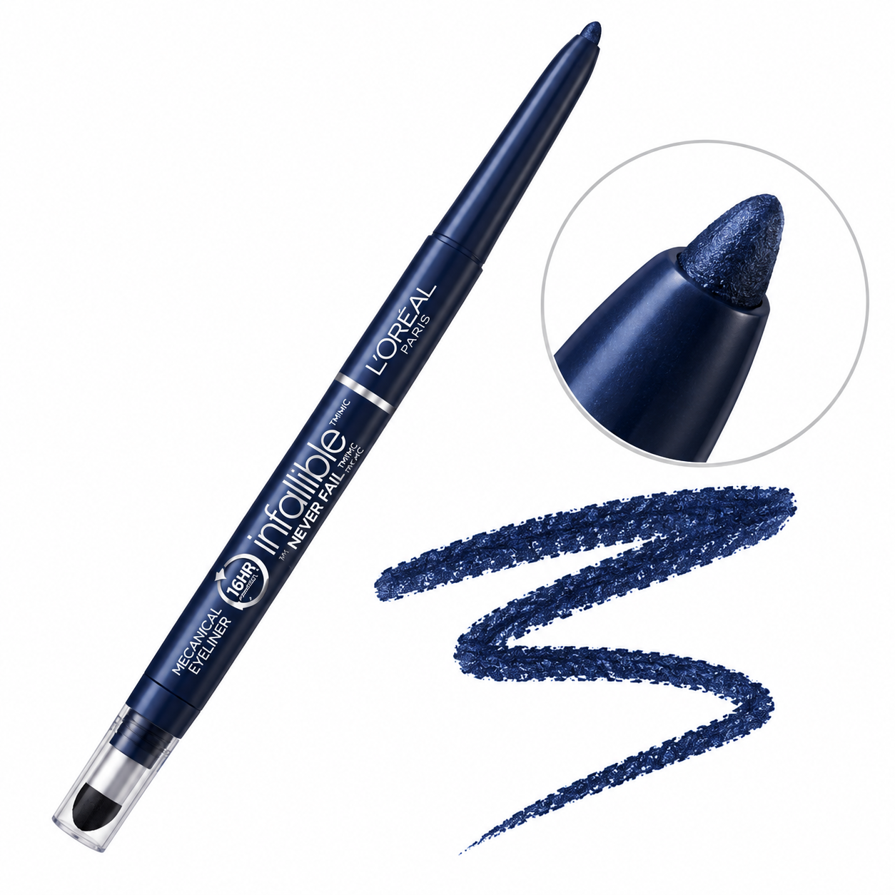 Delineador Retráctil 541 Navy Marine L’Oréal Paris Infallible Never Fail
